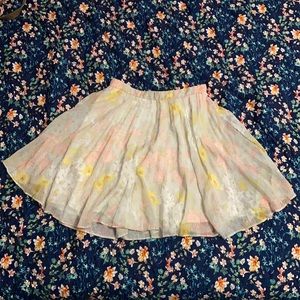 Alice+Olivia Light Floral Skirt